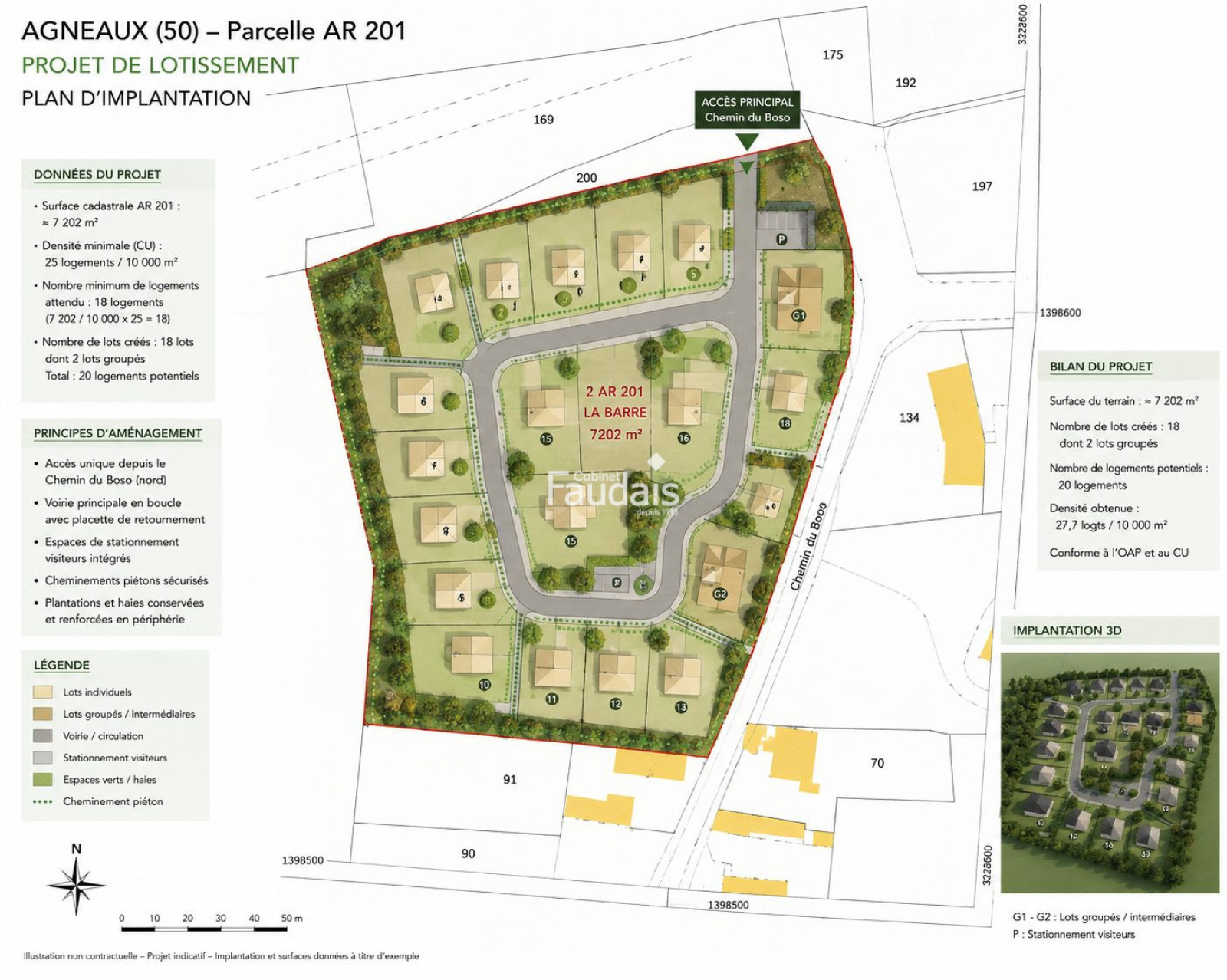 terrain constructible agneaux · 525 000 €